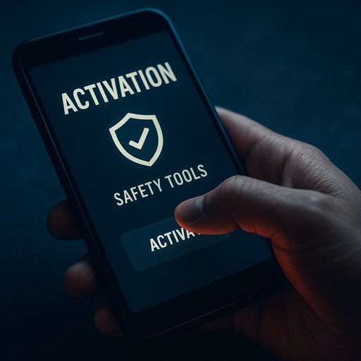 6777BD activation screen for safety tools